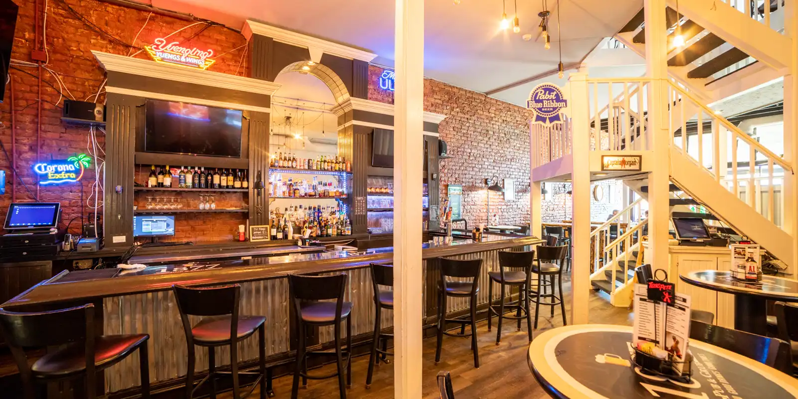 Bar seating at 1877 Pub & Grub