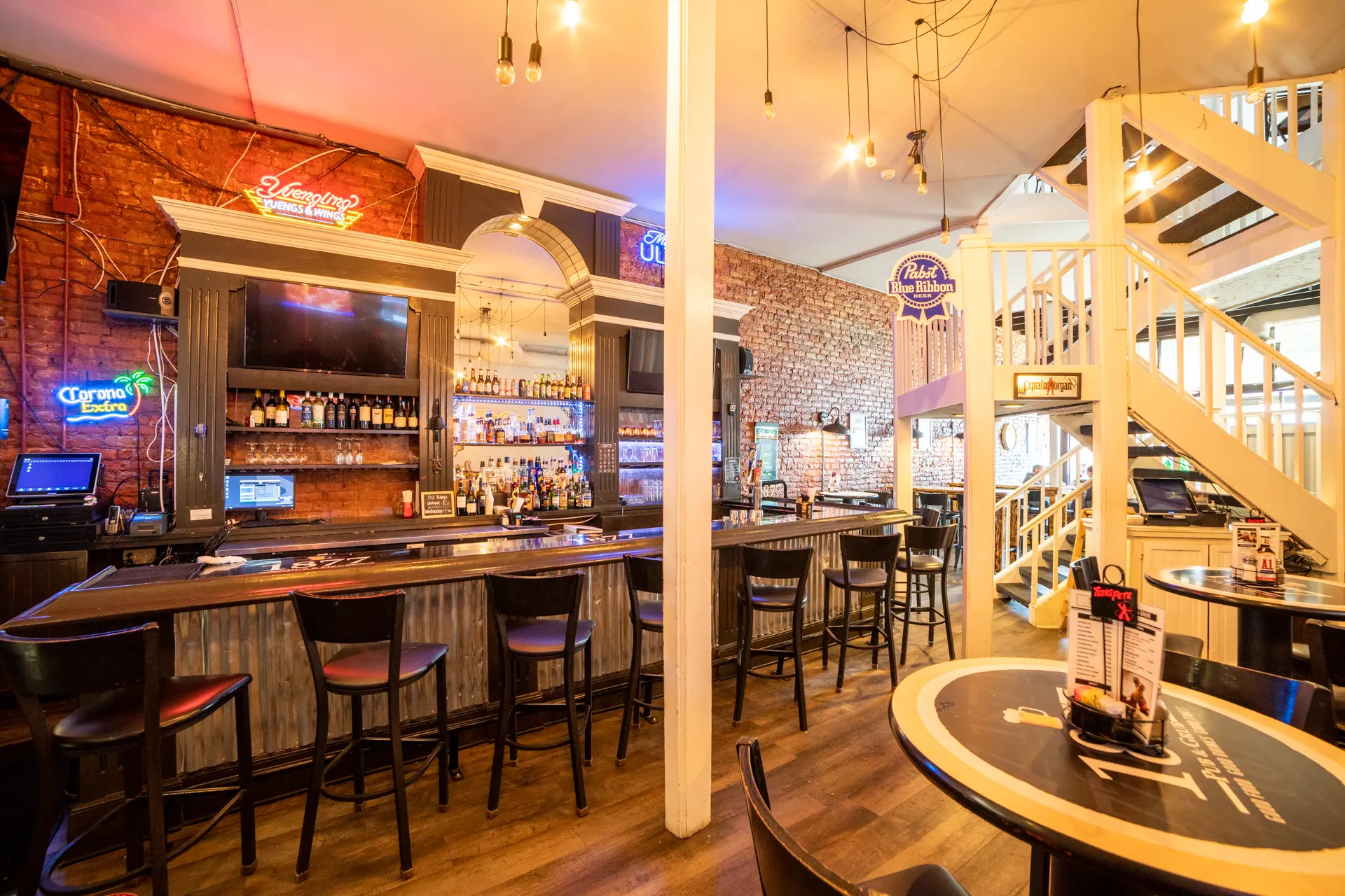 Bar seating at 1877 Pub & Grub